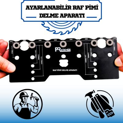 Ayarlanabilir Raf Pimi Delme Aparatı